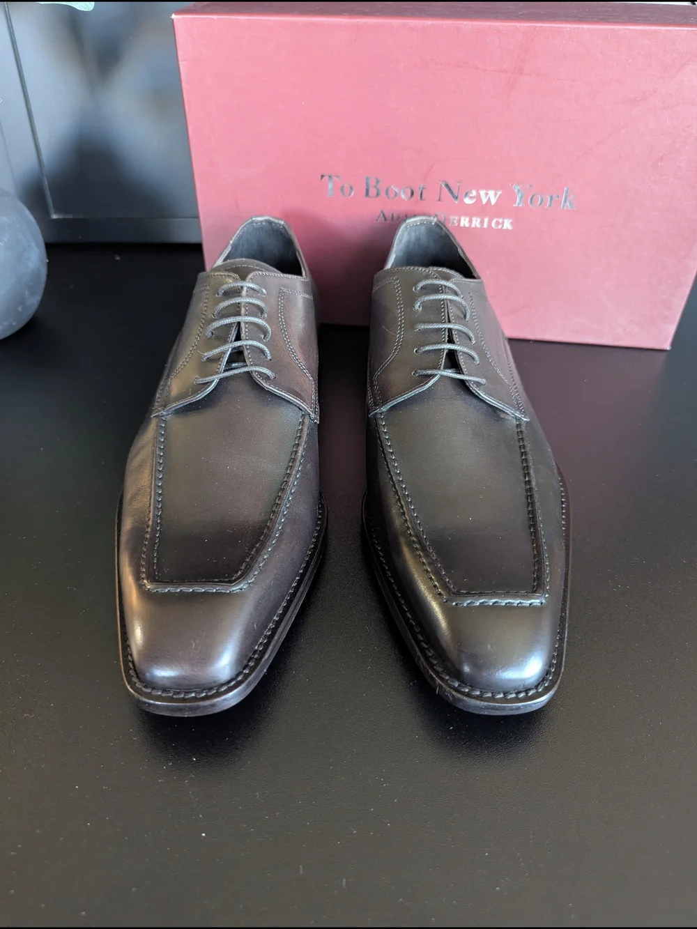 To Boot Men’s Dark Brown Leather Dress Shoes